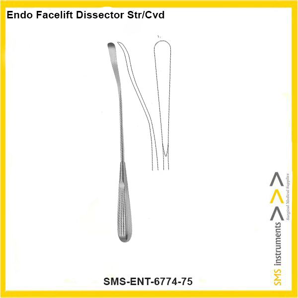 Endo Facelift Dissector Str/Cvd