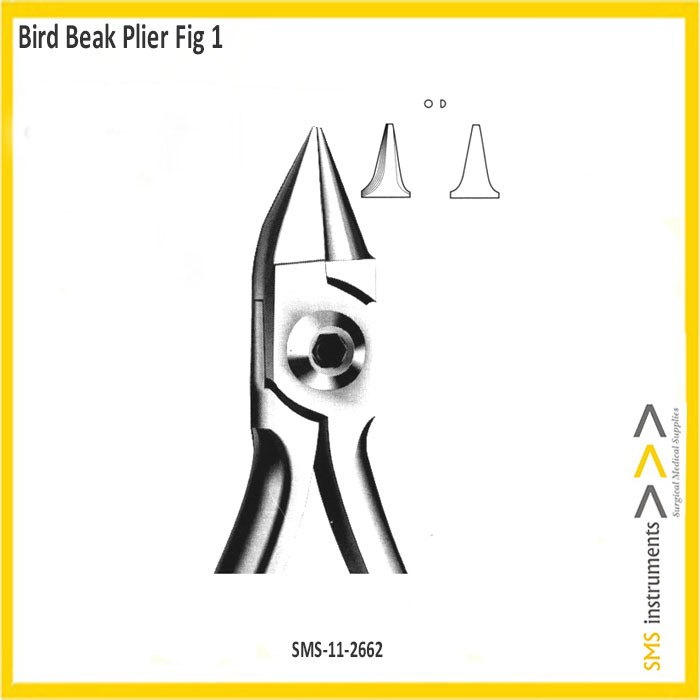 Dental Orthodontic Bird Beak Plier Toothed Bending
