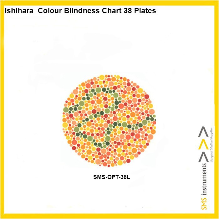 Ishihara Colour Blindness Chart 38 Plates Surgical Medical Supplies