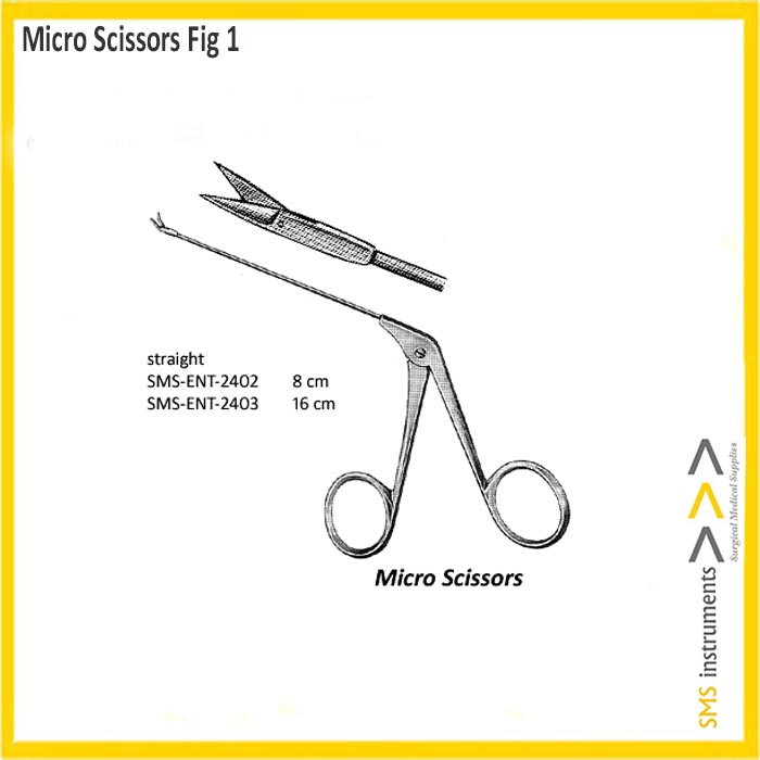 Micro Ear Scissors | Otology | ENT Surgical | SMS Instruments