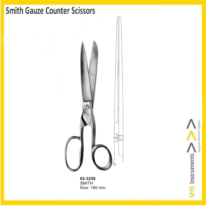 Smith Gauze Scissors Surgical Instruments Nazmed SMS Malaysia